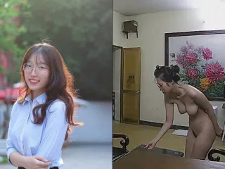 Hack cam em gái đeo kính vú to thả rông ở cty